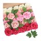 thumbnail image 1 of 25 rosas artificiales de tallo largo de tacto real, ramo de rosas de seda sintética para bodas, fiestas, centros de mesa y decoración de festivales., 1 of 8