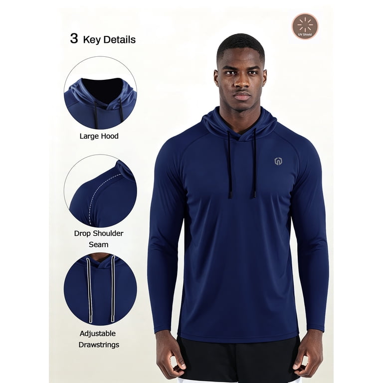 NELEUS Men's UPF 50+ Long Sleeve Sun Protection Hoodie photo 4