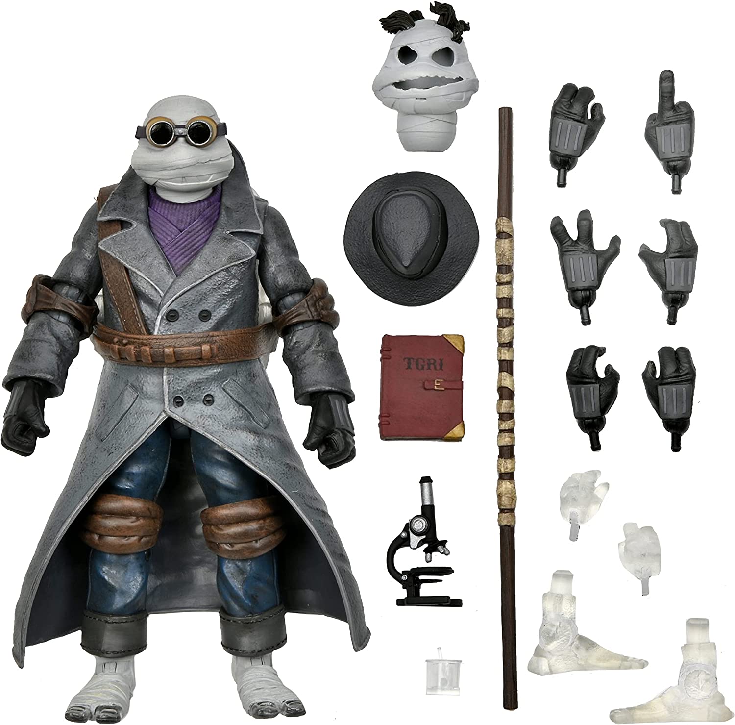 Universal Monsters/Teenage Mutant Ninja Turtle- 7” Scale Action Figure - Donatello as The Invisible Man