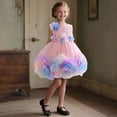 thumbnail image 5 of HAYIMI Girls Outfit Sets Elegant Girls Floral Trock A-Line Dress Layered Style Party Dress For Weddings And Ceremonies O-Neck Holiday Kids Clothes Sets, 5 of 8