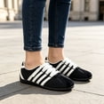 thumbnail image 6 of Knivor Slip On Casual Sneakers for Women Elastic Adjustable Strap Low Top Sneakers Non Slip Gum Sole Lightweight Flat Fashion Casual Shoes, 6 of 9
