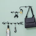 thumbnail image 5 of TOWED22 S Shaped Coat Hooks For Hanging Coats Coat Rack Wall Mounted Metal Hook Rack Key Coat Towel Holder With 5 Hooks,Black, 5 of 5