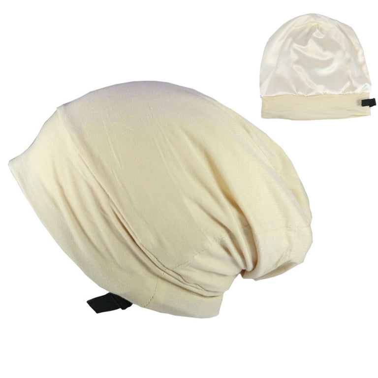 Silky Satin Lined Bonnet Sleep Cap Stay on All Night Hair  display picture 2
