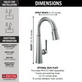 thumbnail image 7 of Delta Emmeline&trade;: Single Handle Pull Down Bar/Prep Faucet, 7 of 7