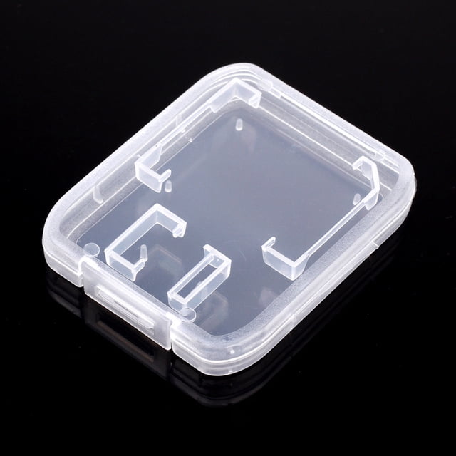 OUNONA 20pcs Transparent Memory Card Case Holder For T Flash Lightweight Storage Organizer Easy For Your