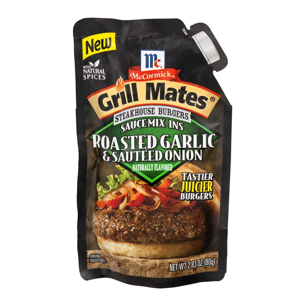 McCormick Grill Mates Steakhouse Burgers Sauce Mix-Ins Roasted Garlic & Sautéed Onion,... by McCormick & Co., Inc.