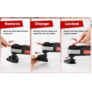 Eastvolt 20V Cordless Oscillating Tool Kit, 6 Variable Speed Oscillating Multi-Tool, Battery Powered Oscillating Multitool for Scraping, Grinding, Sanding, Cutting
