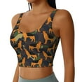 thumbnail image 2 of Pofeuu German Shepherd Dog Print Sports Bra for Women Sexy Vest Yoga Running Gym Fitness Crop Bras Tops-Medium, 2 of 8