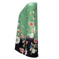 thumbnail image 3 of Tops de otoño para mujer, blusa holgada de manga larga con estampado Floral para el trabajo, 3 of 5