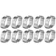 thumbnail image 1 of Colliers de serrage à deux oreilles en fer galvanisé zingué, 10 pièces, 5 à 23 mm, pour tuyau d'essence (13 à 15 mm), 1 of 2