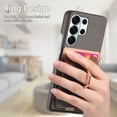 thumbnail image 4 of Funda FOXDOCK para Samsung Galaxy S26 Ultra billetera, soporte ajustable y diseño seguro-gris plateado, 4 of 6