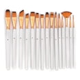 thumbnail image 1 of Artist Paint Brush Set 15 pinceles de diferentes formas y tamaños, 1 of 8