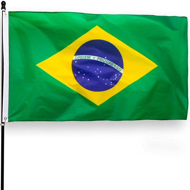 Bandera DANF BANDERA Nacional de Brasil 91x152 cm Poliéster