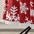 thumbnail image 4 of Coolnut Snowflakes on A Red Background Round Tablecloth 60In,Waterproof Round Table Cloths with Umbrella Hole and Zipper,Party Patio Table Covers for Outdoor Backyard /BBQ/Picnic, 4 of 7