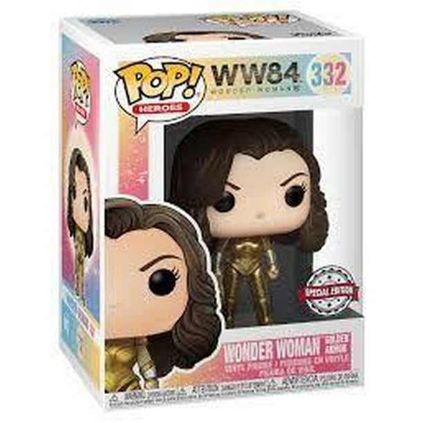 Funko Pop WW84 Wonder Woman w/ Golden Armor Special Edition 332 VInyl Figure - Walmart.com