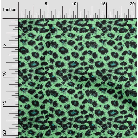 oneOone Cotton Cambric Light Green Fabric Animal Skin Fabric For Sewing Printed Craft Fabric By The Yard 56 Inch Wide-SKF
