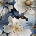 thumbnail image 2 of Designart "Nostalgic Blue Floral Romance III" Floral Blackout Curtain Panels, 2 of 4