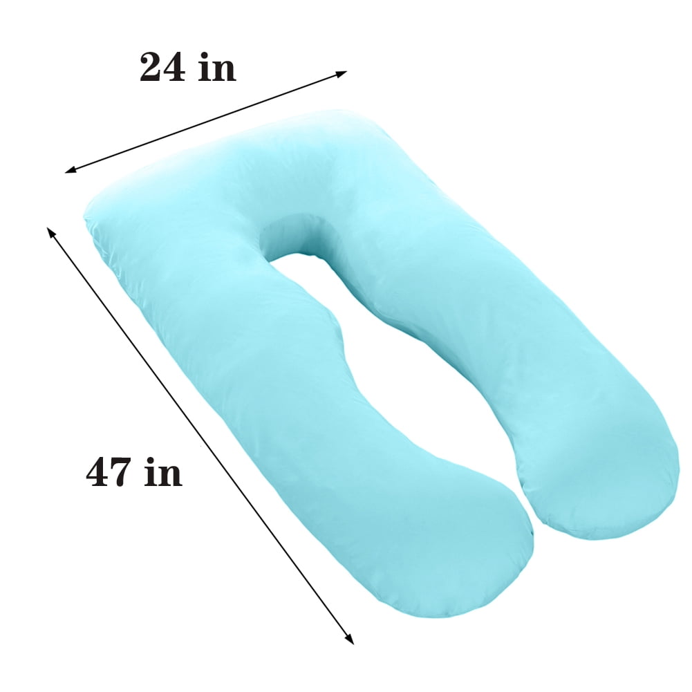 47" U Shaped Pillow, Total Body Support Pillow for Pregnancy Hypoallergenic, Comfortable Maternity Body Painting, Memory Foam Pillows for Pregnant Women, Supports Back, Hips, Legs & Belly