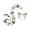 Black Orange White, variant on Runquan Cat Ears and Tail Set Cosplay Cat Ears Hair Hoop for Halloween Prom Birthday Black Orange White