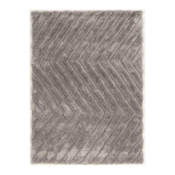 Hawthorne Collection 1'10" x 2'10" Hand Tufted Zig Zag Shag Rug