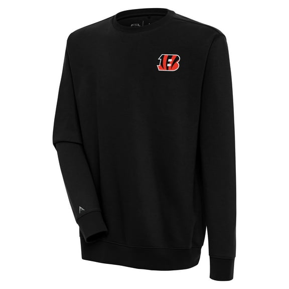 Men's Antigua Black Cincinnati Bengals Victory Pullover Sweatshirt