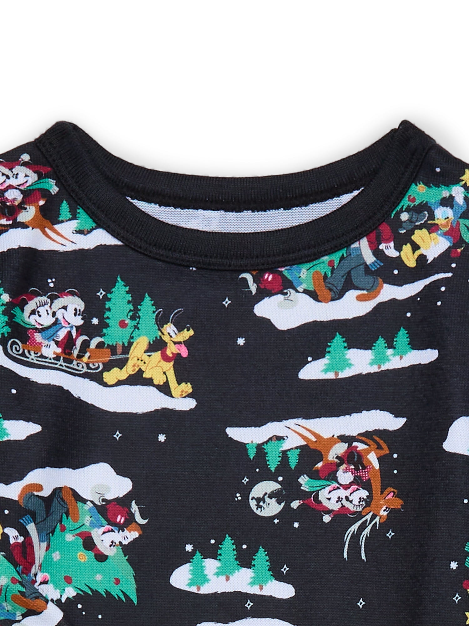 Mickey Mouse and Friends Toddler Boys and Toddler Girls Holiday Pajamas Set, 2-Piece, Sizes 12M-5T