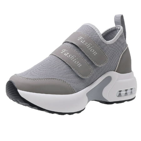 

Sneakers for Women Fashion Summer And Autumn Women Sneakers Thick Bottom Air Cushion Comfortable Casual Solid Color Shoes for Women Mesh 42