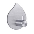 thumbnail image 1 of Ganchos adhesivos de 4 piezas, ganchos de pared autoadhesivos, ganchos de acero inoxidable, resistentes al óxido, impermeables, sin taladrar para dormitorio, baño, cocina, 1 of 5