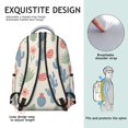 thumbnail image 5 of Pioneer Flower Floral Print Pattern Backpack for School, Cute School Bag with Adjustable Shoulder Straps and Padded Back, 15.3"x11"x7.1", 5 of 5