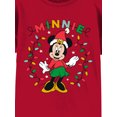 thumbnail image 4 of Disney Minnie Mouse Girls Holiday Graphic Crewneck Short Sleeve T-Shirt, Sizes 4-16, 4 of 4