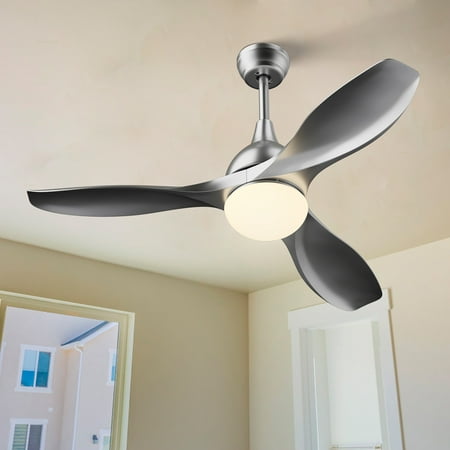 Costway 48 Ceiling Fan W Dimmable Led Light Modern Reversible Blades Remote Control Canada - Can You Put Led Lights In A Ceiling Fan