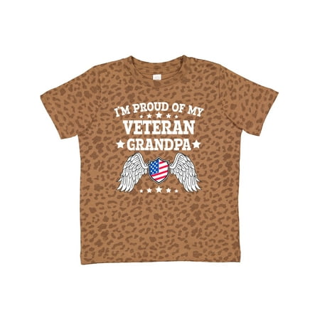 

Inktastic I m Proud of My Veteran Grandpa Gift Toddler Boy or Toddler Girl T-Shirt