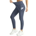 thumbnail image 6 of UUE 25"Inseam Blue Soft leggings with Pockets for women and girls, High waist soft leggings for Yoga and Running,Hiking,Cycling, 6 of 6