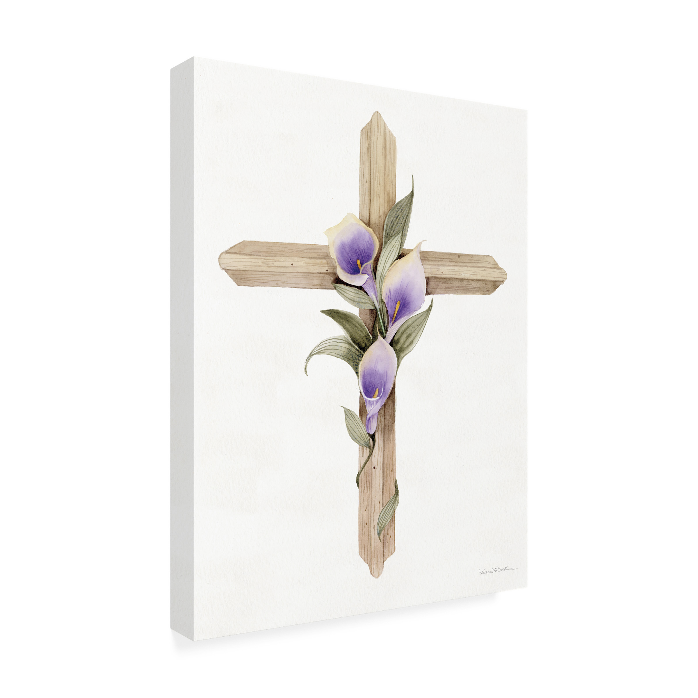 Trademark Fine Art 'Easter Blessing Cross II' Canvas Art by Kathleen Parr McKenna