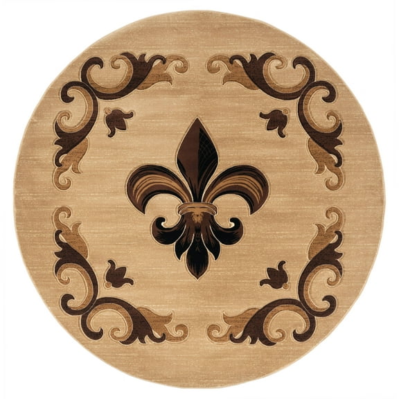 United Weavers Drachma Diana Traditional Medallion Area Rug, Beige, 7'10" x 7'10"