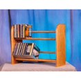 thumbnail image 1 of Solid Oak 2 Row Dowel CD Rack, 1 of 1