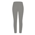 thumbnail image 6 of TGPMGRZ High Waisted Leggings with Pockets for Women Elastic Waisted Solid Yoga Pants Leggings Tight Petites Comfort Grey Size XXL, 6 of 6