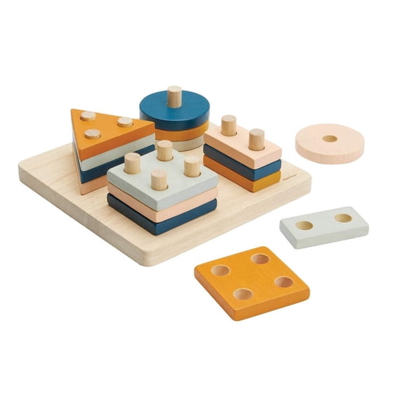 PlanToys Geometric Sorting Board - Orchard