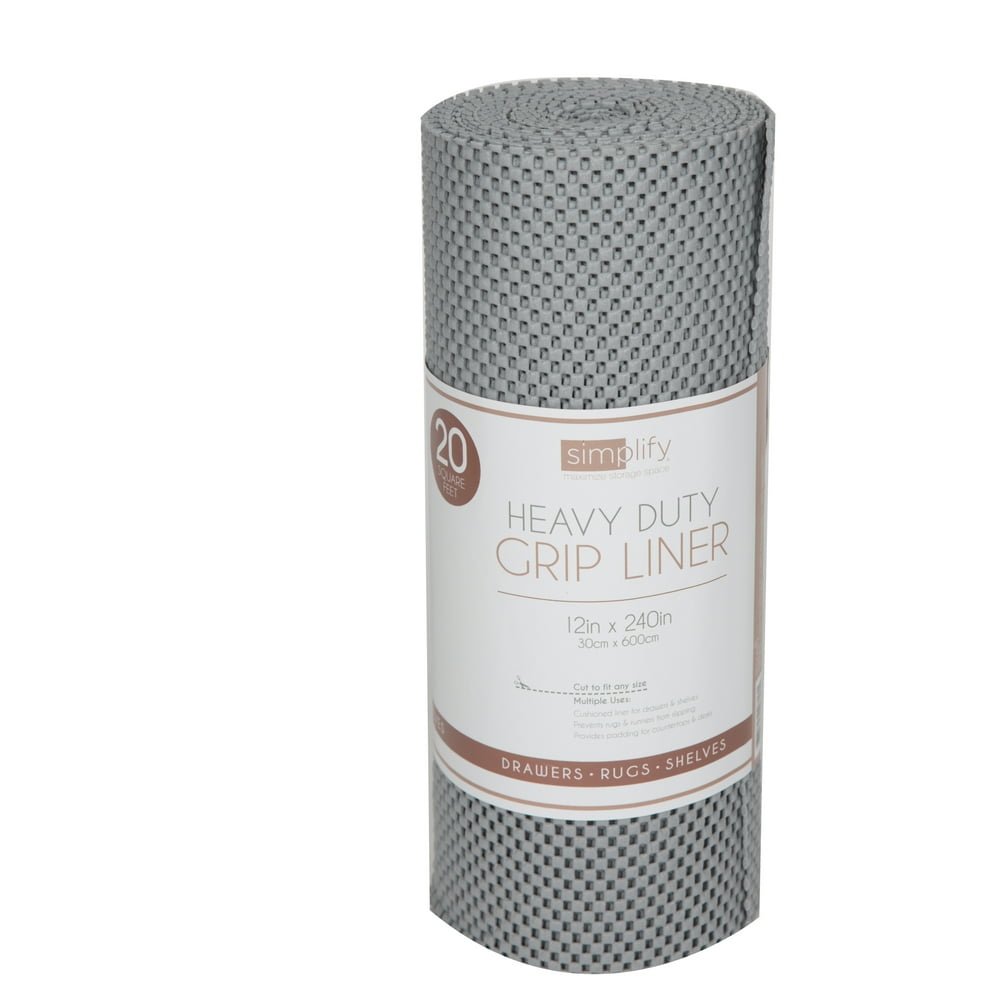 Simplify 20FT Roll Heavy Duty Grip Liner in Grey
