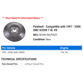 thumbnail image 2 of Flywheel - Compatible with 1997 - 2000 GMC C3500HD 7.4L V8 1998 1999, 2 of 2
