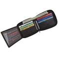 thumbnail image 4 of Swiss Marshall Men's Zipper RFID Blocking Premium Leather Zip-Around ID Bifold Wallet, 4 of 48