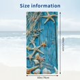 thumbnail image 3 of PHYHOO Summer Sea Starfish Oversized Quick Dry Microfiber Beach Towel Beach Ocean Starfish Lightweight Sand Free Towel Super Soft &amp; Absorbent for Travel Swimming Sports 30x60in, 3 of 8