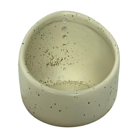 Dtchengua Ceramic Herb Stripper Bowl - Handmade Pottery with Multi-Size Holes, Quickly Strip Rosemary, Thyme, Oregano Leaves, Easy-Clean Kitchen Tool