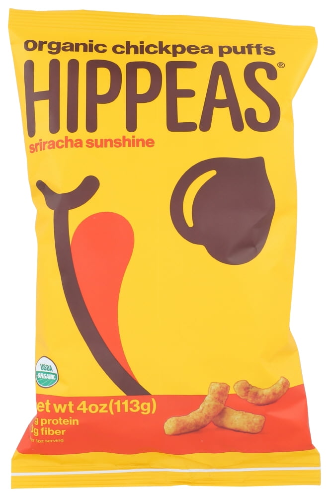 Hippeas Organic Chickpea Puffs Sriracha Sunshine, 4 Oz. Bag