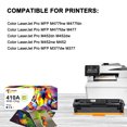 thumbnail image 4 of 410A Toner Cartridges Compatible for HP 410A 410X CF410A CF410X M477fnw Color Laserjet Pro MFP M477fdn M452dn M477fdw M452nw M452dw M377dw M477 M452 Printer Ink (10 Pack), 4 of 7