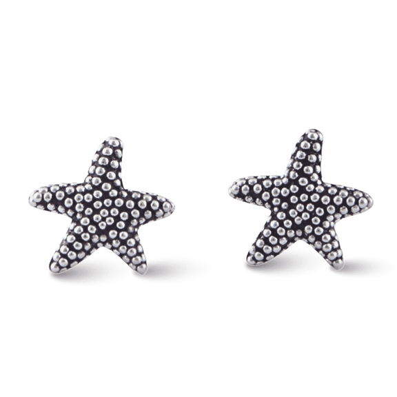 SilverCloseOut Sterling Silver Starfish Earrings, Studs, Dainty