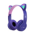 thumbnail image 1 of Auriculares Infantiles, Plegables, Bluetooth 5.0, Orejas de Gato con Luces LED, 1 of 3