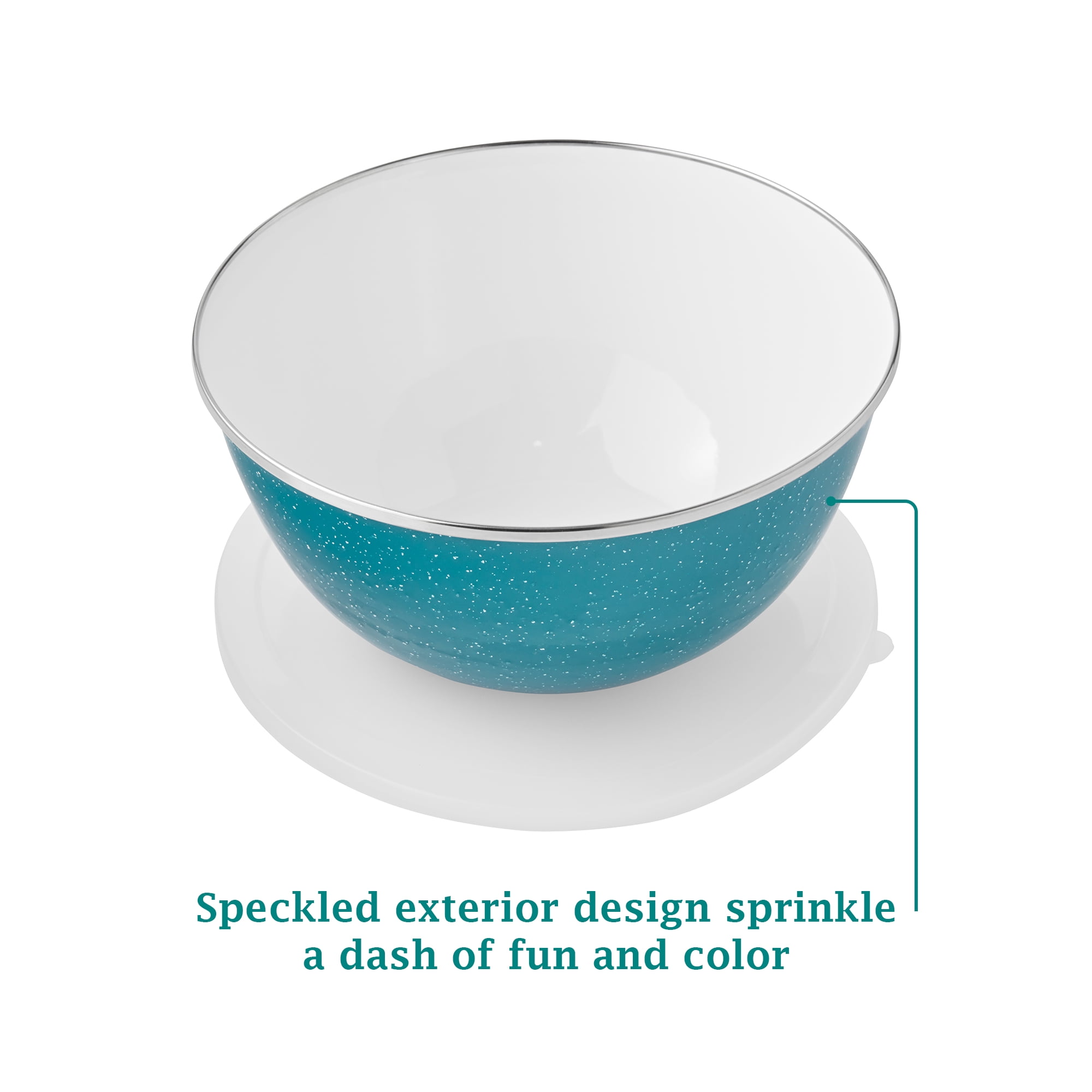 The Pioneer Woman 6-Piece Enamel on Steel Mixing Bowls with Lids