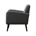 thumbnail image 4 of Modern Accent Armchair Upholstered Gray Single Sofa Chair, Set of 1, 4 of 7