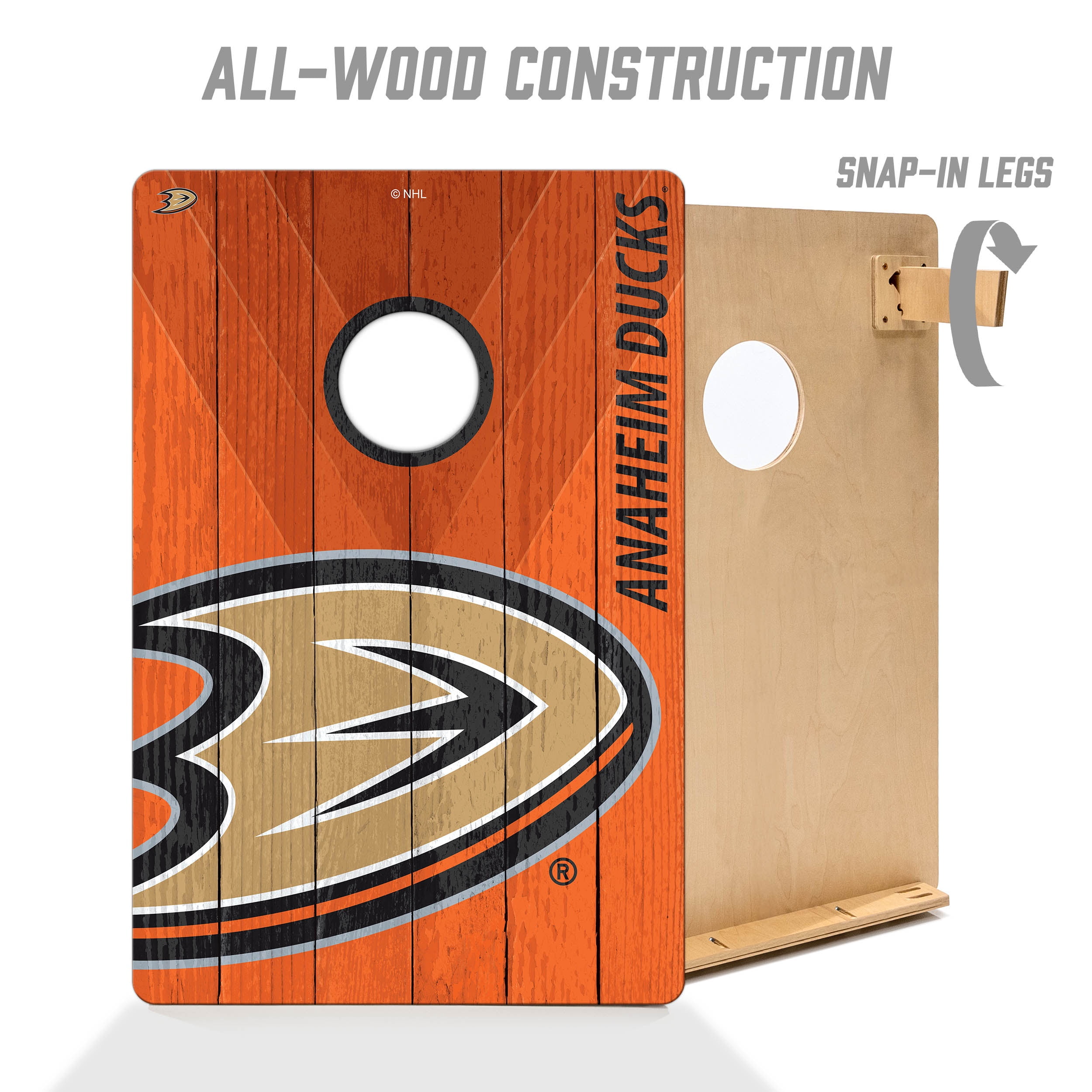 YouTheFan NHLAnaheim Ducks 2' x 3' Cornhole Game